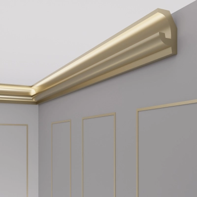 Premium Gold Stuckleiste für indirekte Beleuchtung OL-16